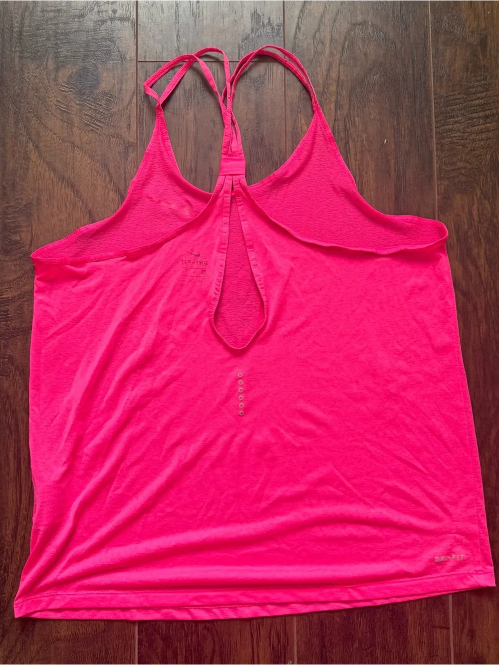 Nike Medium Hot Pink Dri-FIT Cool Breeze Strappy Athletic Tank Top
